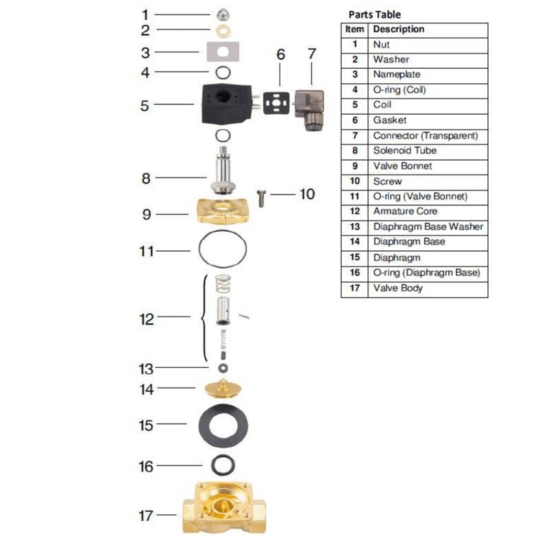 GO FILL SOLENOID VALVE DN20 (3/4") Brass Normally Closed 24V DC BSP F - GO Fill