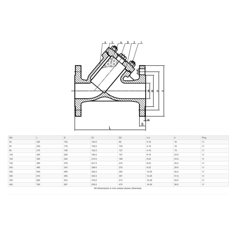 GO YSSF 316 Stainless ANSI 150 Y Strainer - GO Fill