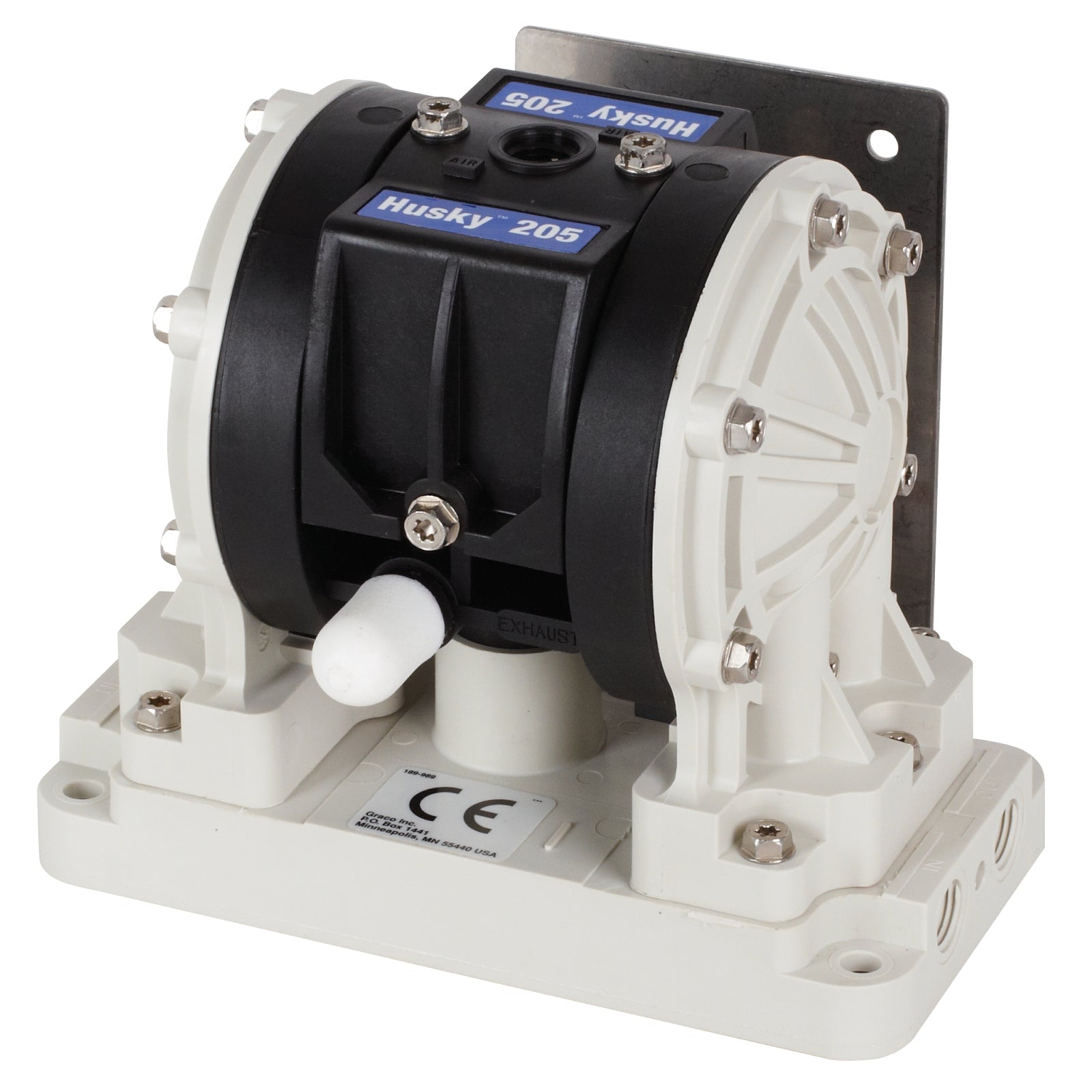Graco Husky 205 PVDF Pump, PP Centre Section, PVDF Balls & PTFE Diaphragm - GO Fill