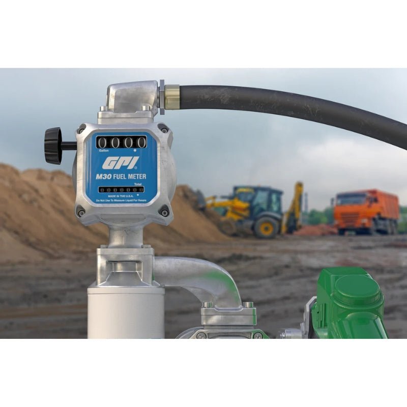 METER GPI M30 - L8B 3 Digit Mechanical 25mm FF 9 - 114lpm Litre Display - GO Fill