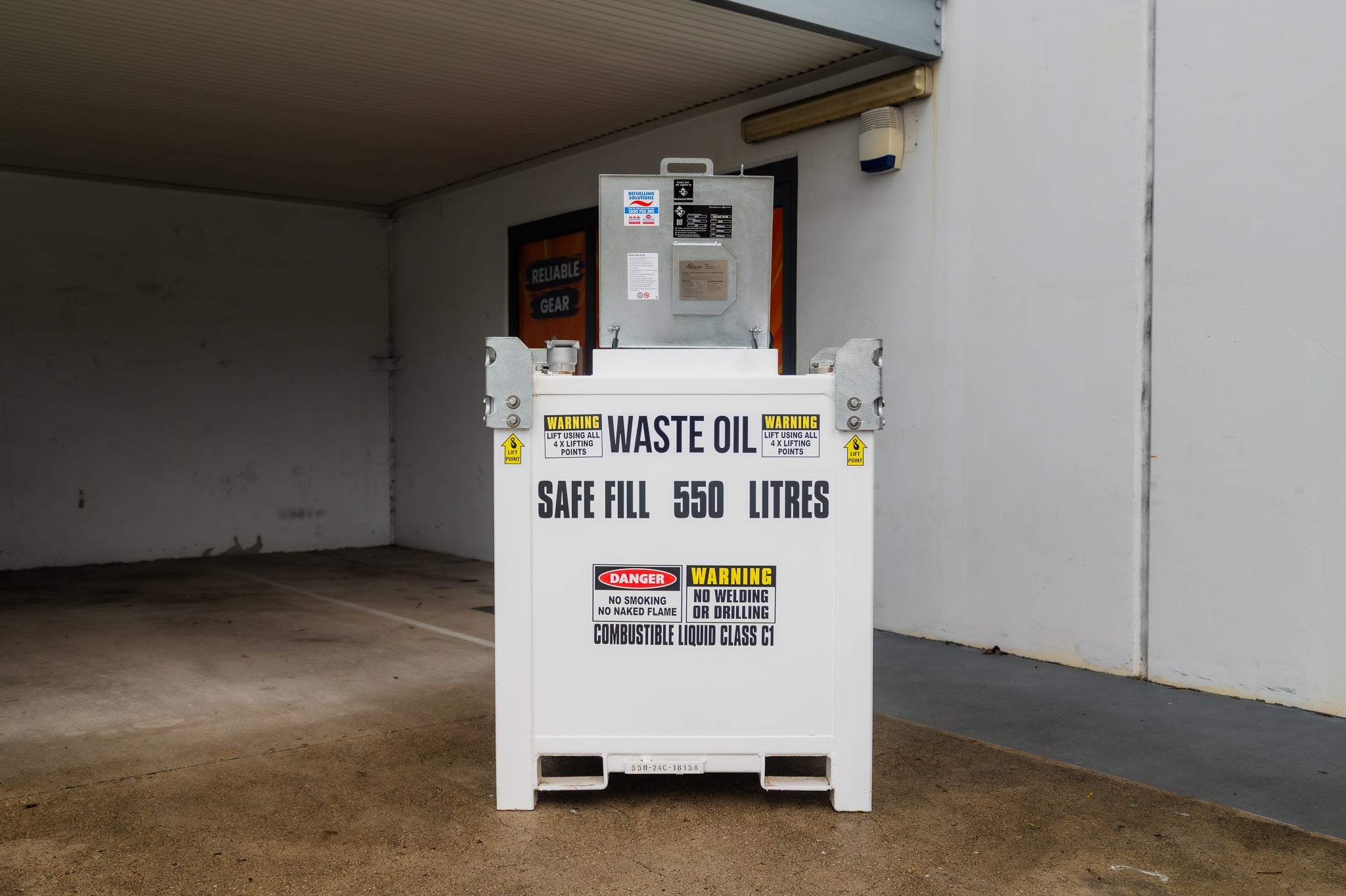 WASTE OIL UPGRADE for use with BOX Self Bunded Tank WOU - GO Fill