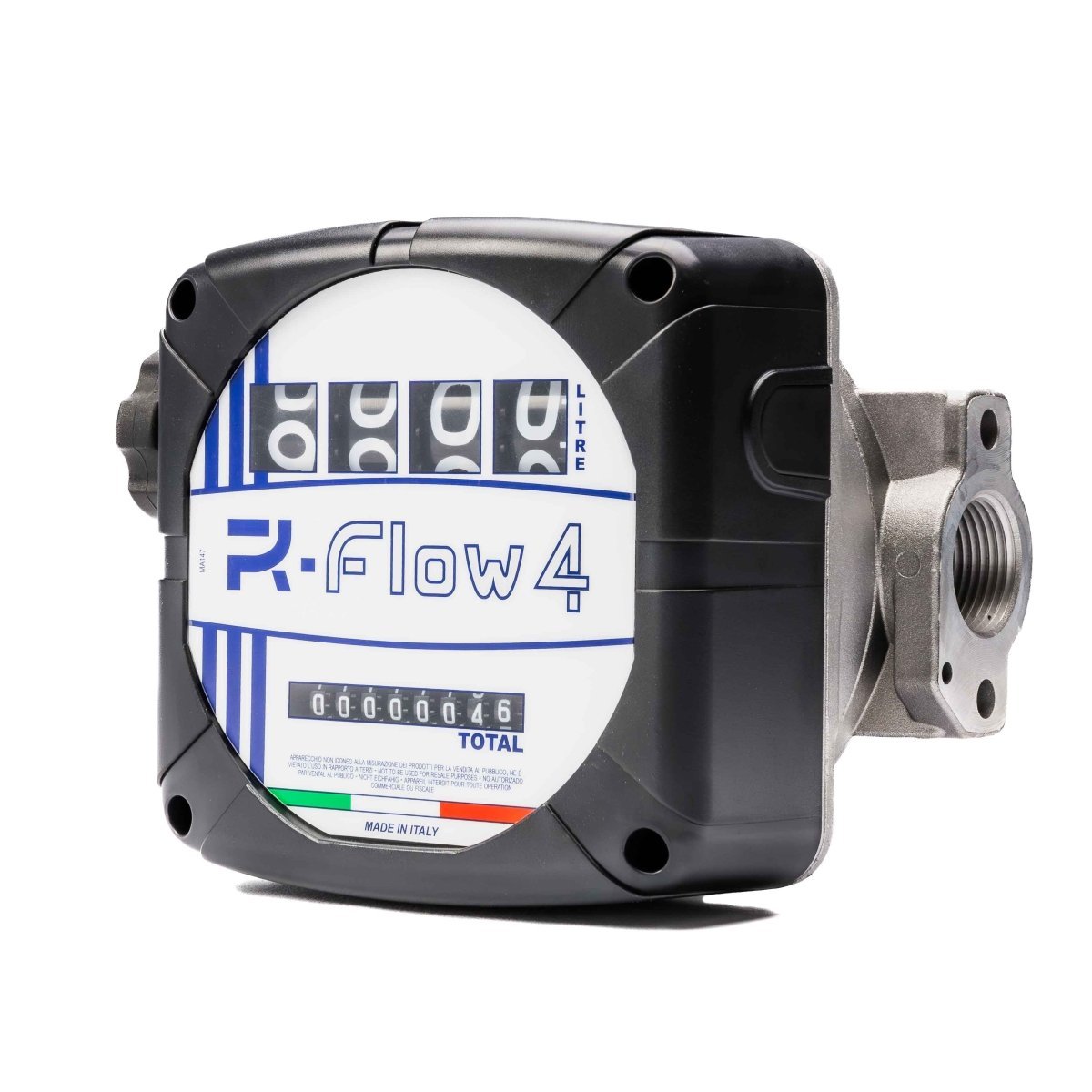 ADAM BY PIUSI 4 Digit Mechanical Meter with Oscillating Disc 25mm 20 - 120lpm Litre Display - GO Fill