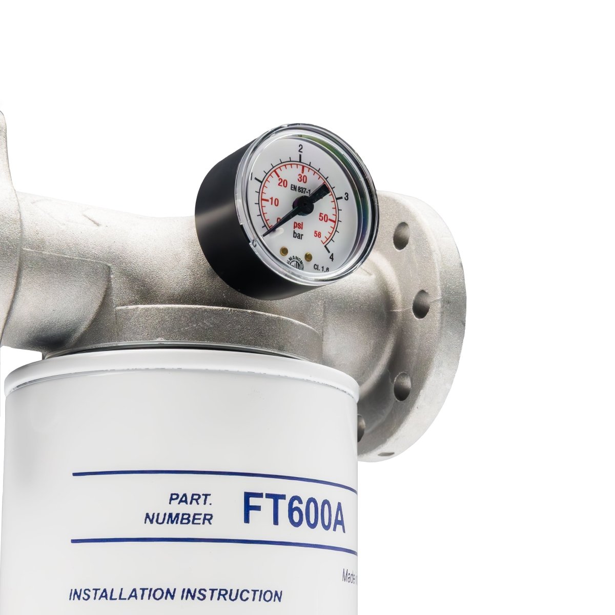 ADAM BY PIUSI Filter 25mm 60lpm with Pressure Gauge Particulate and Water Removal - GO Fill