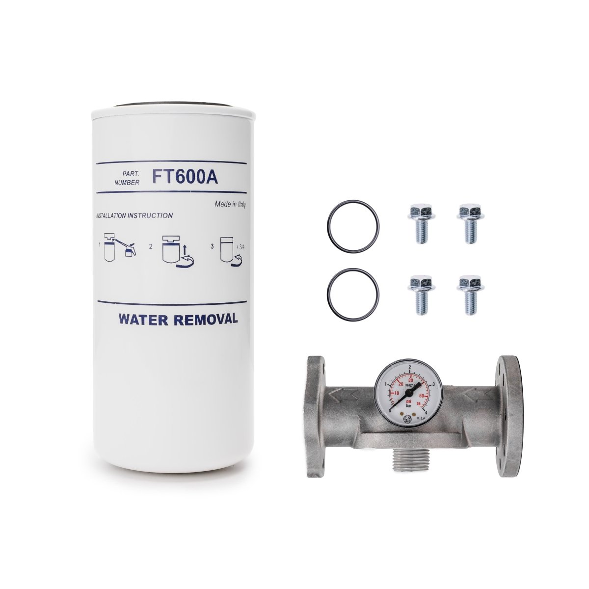 ADAM BY PIUSI Filter 25mm 60lpm with Pressure Gauge Particulate and Water Removal - GO Fill