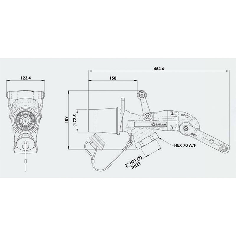 BANLAW NOZZLE Diesel Pressurised Medium Spring Setting with Plug 800lpm - GO Fill