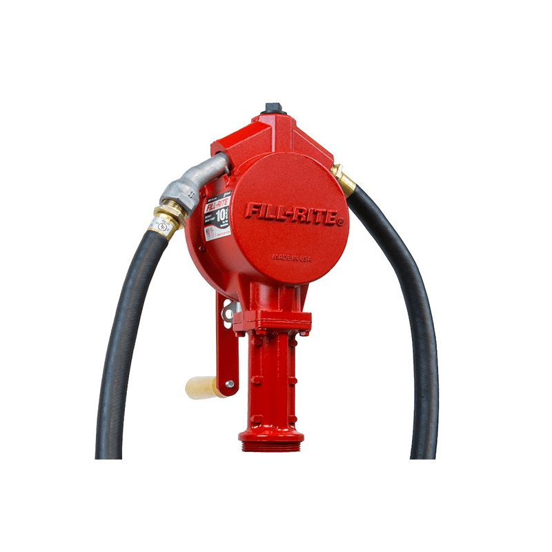 FILL - RITE FR112CL Rotary Hand Pump with Litre Counter and Nozzle Spout - GO Fill