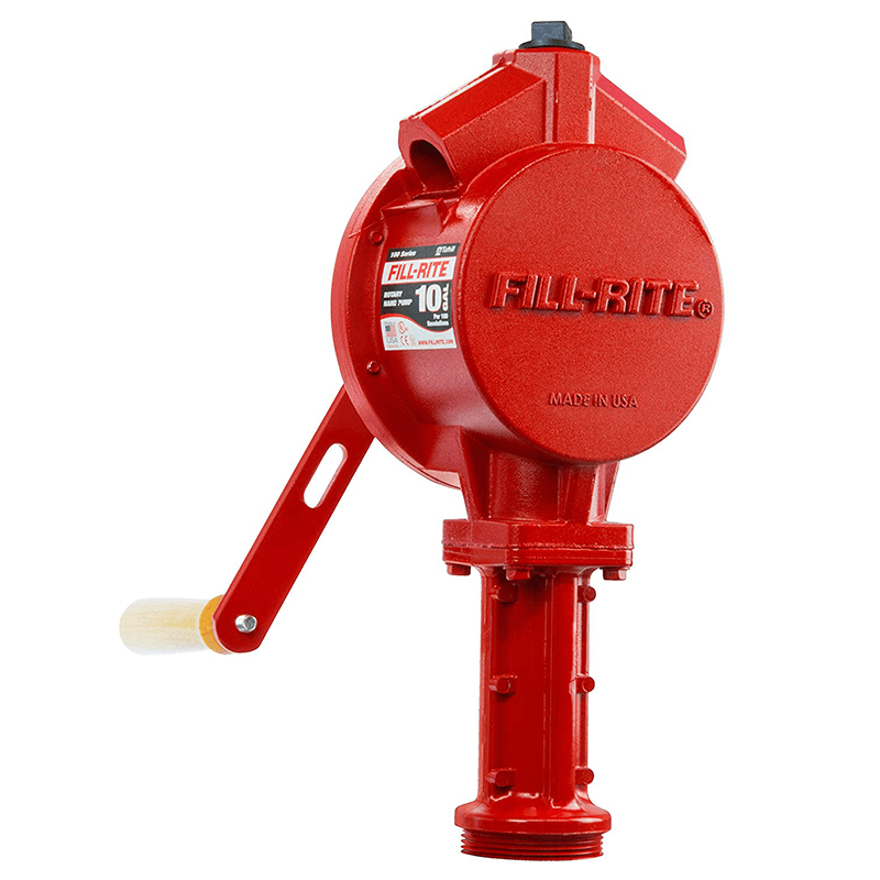 FILL - RITE FR112CL Rotary Hand Pump with Litre Counter and Nozzle Spout - GO Fill