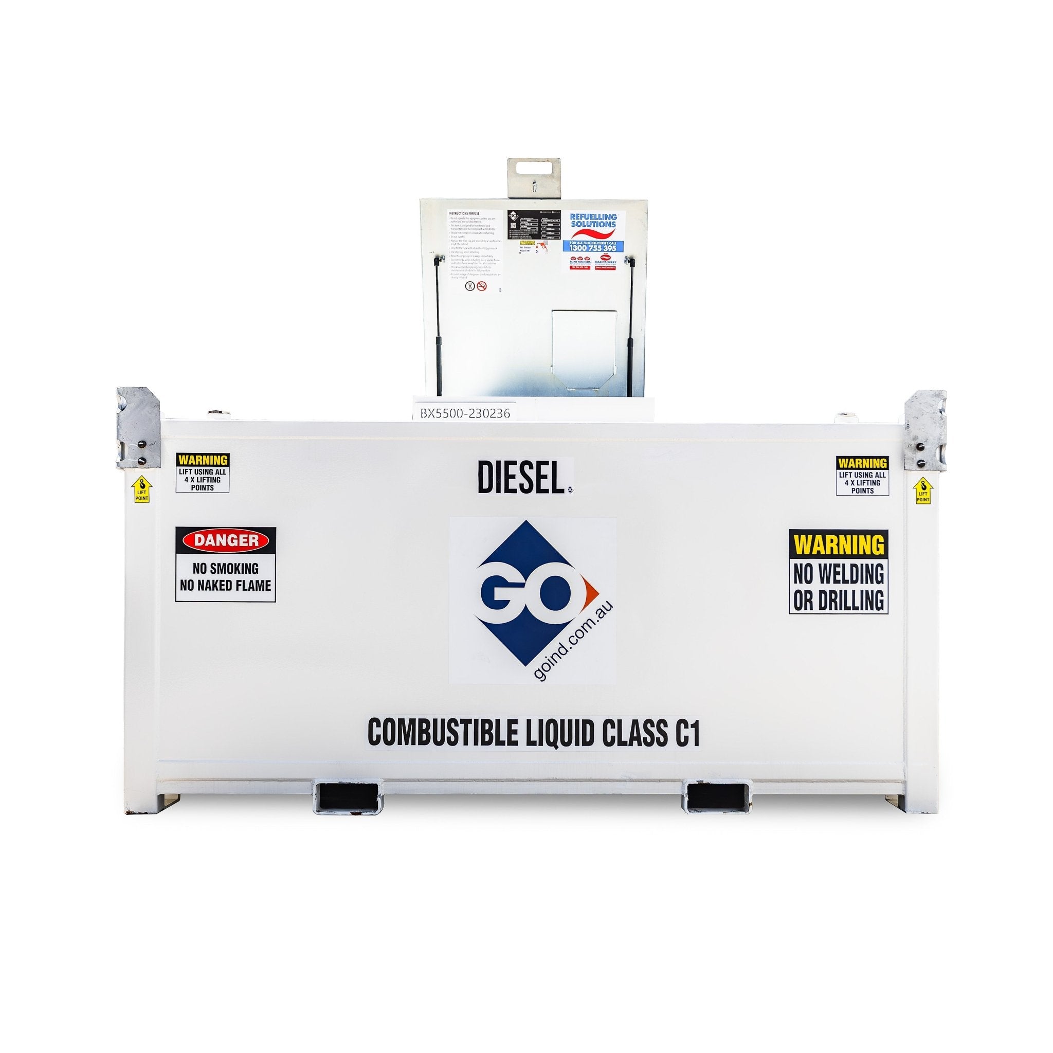 GO BOX 5500L + 240V AC 100LPM - GO Fill