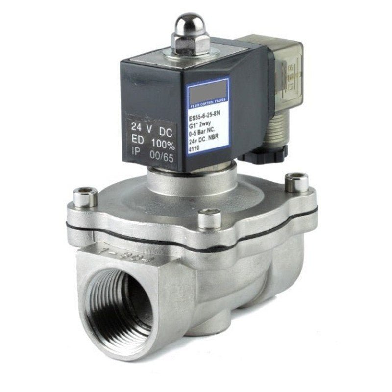GO FILL SOLENOID VALVE DN20 (3/4") 304SS Normally Closed 24V DC BSP F - GO Fill