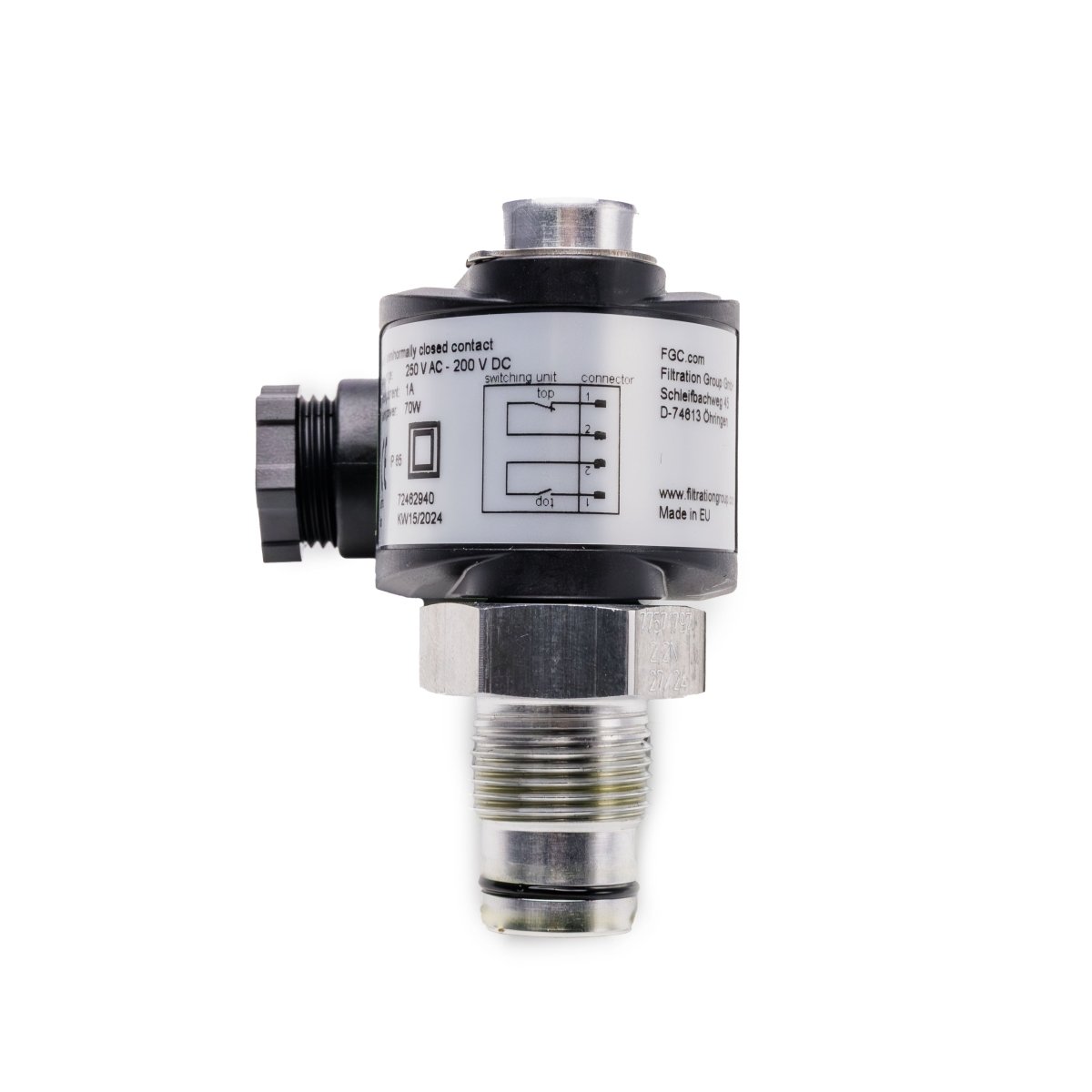 GO Filter Head Electrical Differential Pressure Indicator - GO Fill