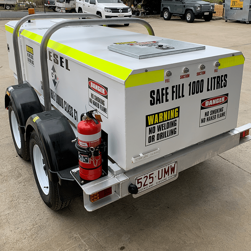 GO TRAILER 1250L Self Bunded Fuel Trailer - GO Fill