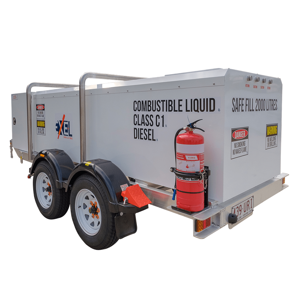 GO TRAILER 2000L Self Bunded Fuel Trailer - GO Fill