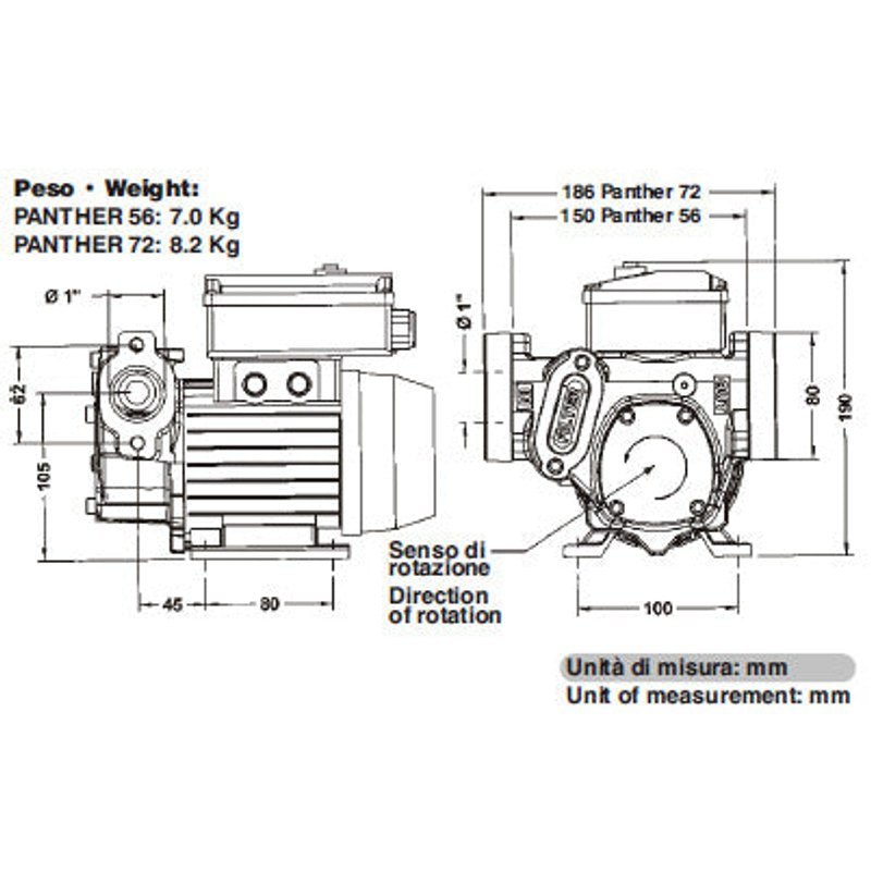 PIUSI Panther 56 Diesel Pump 240V AC 56lpm - GO Fill