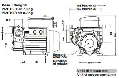 PIUSI Panther 56 Diesel Pump 240V AC 56lpm - GO Fill